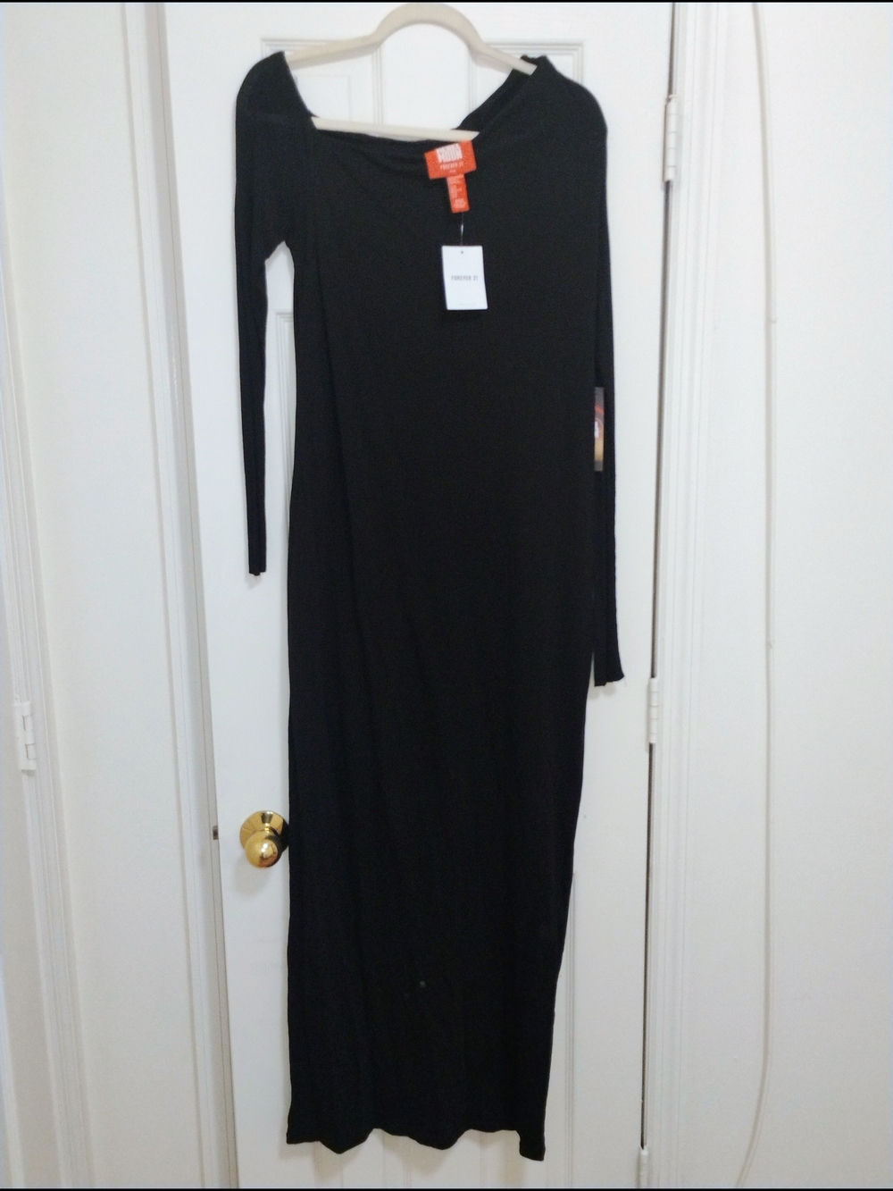 Rebel Moon X Forever 21 Black Long Sleeve Maxi Dress